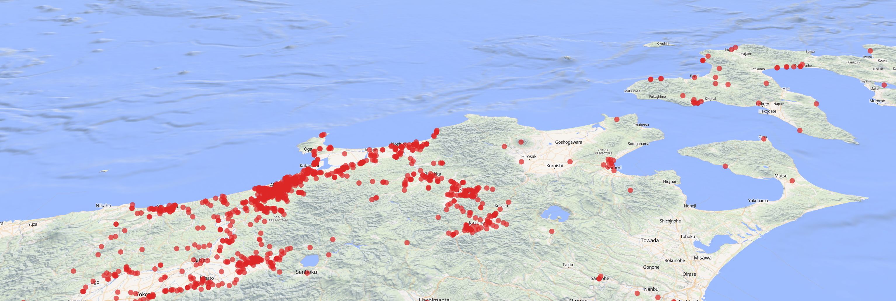Bear incident proximity map