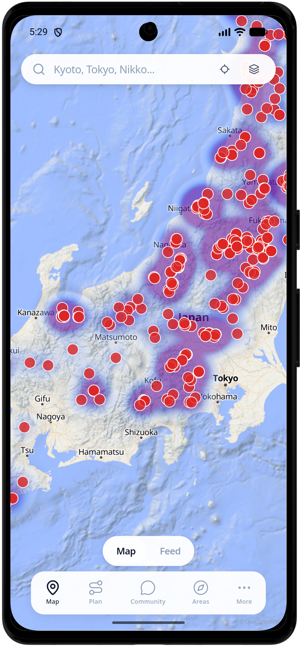 Kumamap Android app