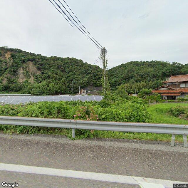 益田市大谷町の県道５４号線と国道１９１号線交差点、待避所, 島根県