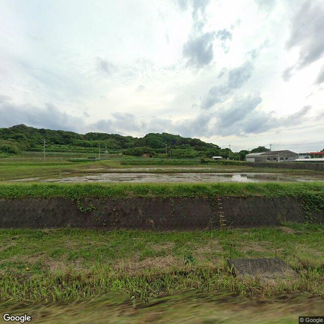 島根県益田市喜阿弥町の市道雁丁線と市道迫田雁丁線の交差点、雁丁堤
