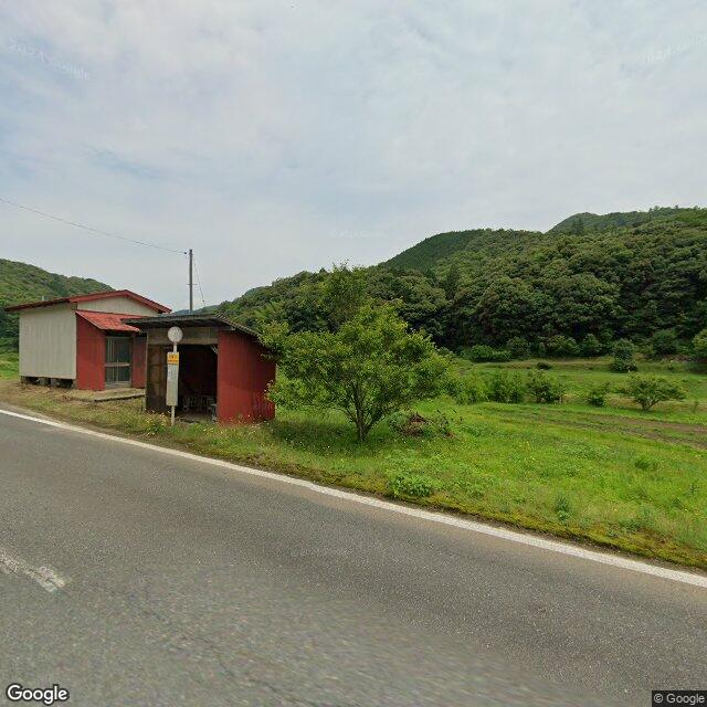 川登町の川登上バス停, 島根県
