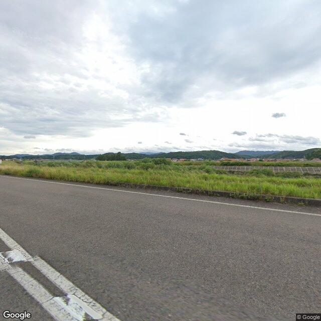 益田市飯田町の県道益田阿武線と国道益田道路の交差, 島根県