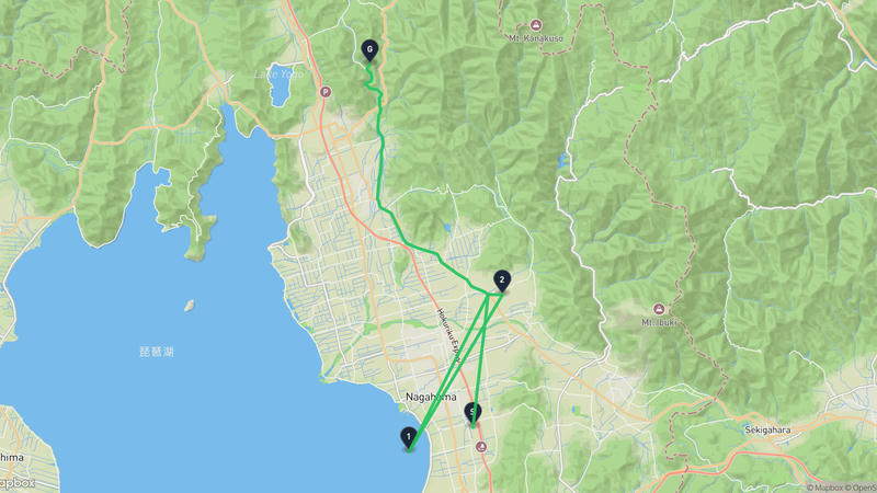 長浜市 登山路線
