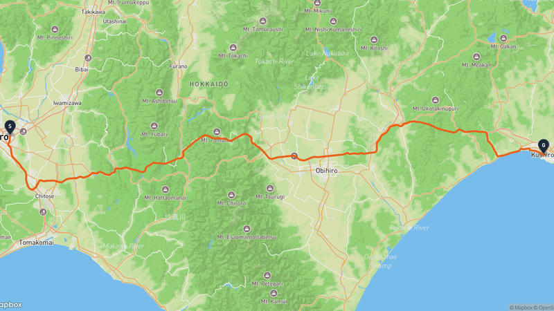 เส้นทางขับรถ Atsubetsu Ward, Sapporo-Kushiro