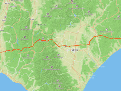 Atsubetsu Ward, Sapporo → Kushiro