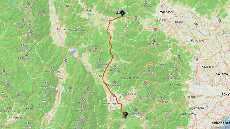 เส้นทางขับรถ Karuizawa-ทะเลสาบโชจิ