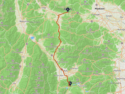 Karuizawa → ทะเลสาบโชจิ