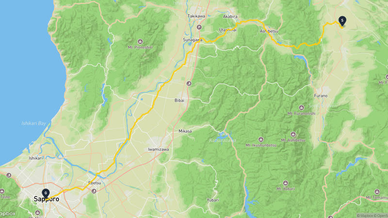 Shikisai-no-oka to Sapporo TV Tower Hiking Route