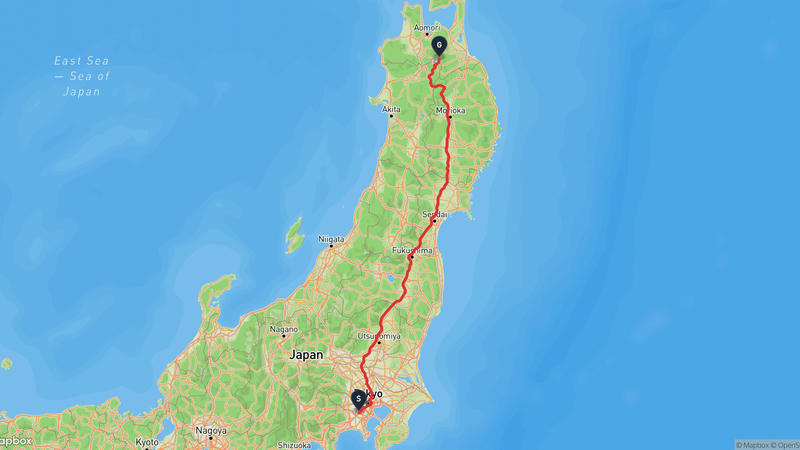稻荷前古墳羣至十和田市 駕車路線