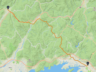 周南市 → 山口市