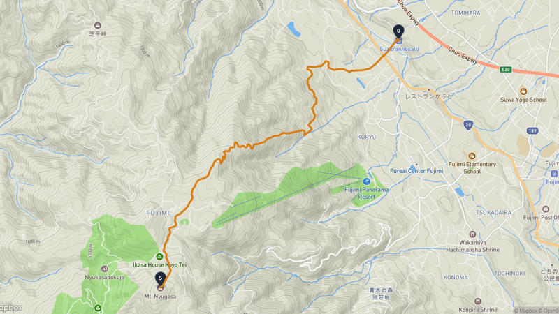 Mount Nyukasa to Fujimi Hiking Route