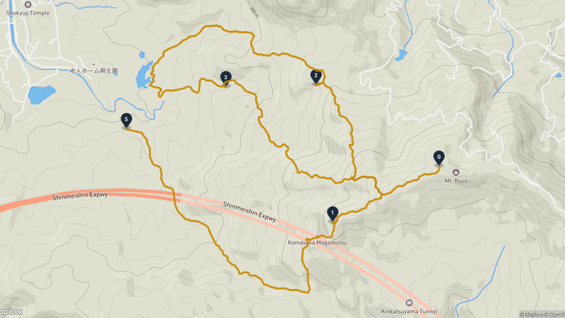 大津市至栗東市 登山路線