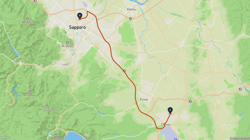 千歳市至札幌啤酒博物館 駕車路線