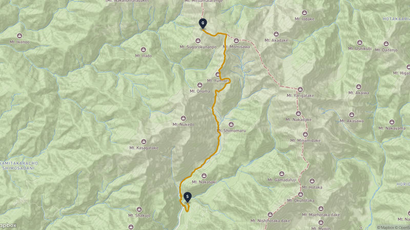 เส้นทางเดินป่า Takayama-มิตสึมาตะ เร็งเกะดาเกะ