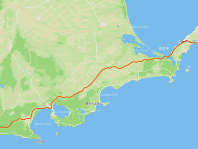 釧路市 → 納沙布岬