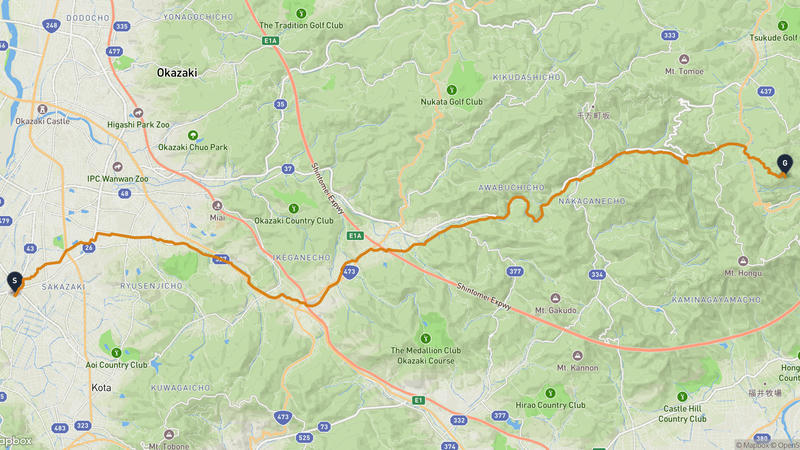 岡崎市至新城市 登山路線