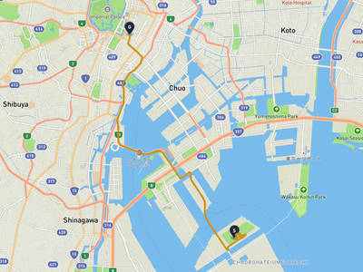 东京港 → 東京中城日比谷