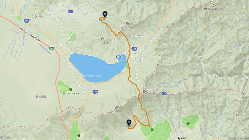 Oyama to Oshino Hiking Route