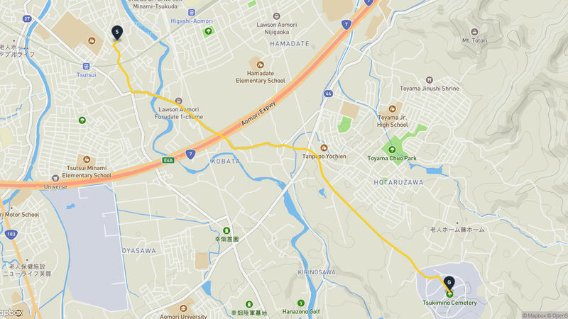 青森市 駕車路線