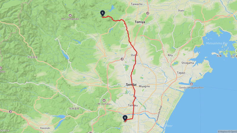 大和町至名取市 登山路線