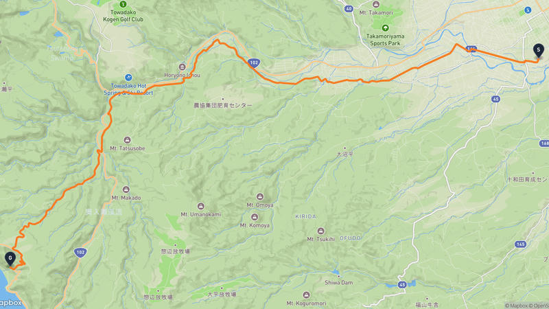 十和田市 騎行路線