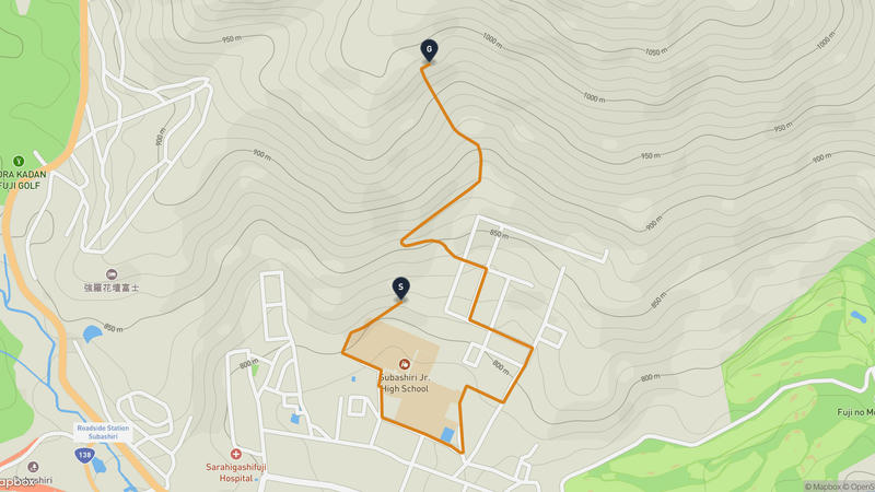 Oyama Hiking Route