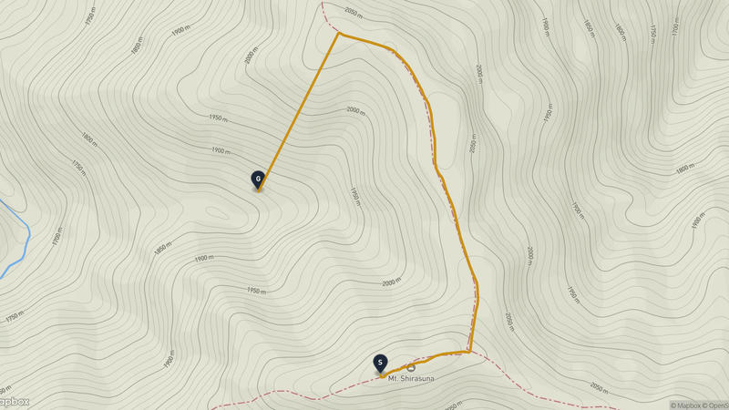 白砂山 徒步路线