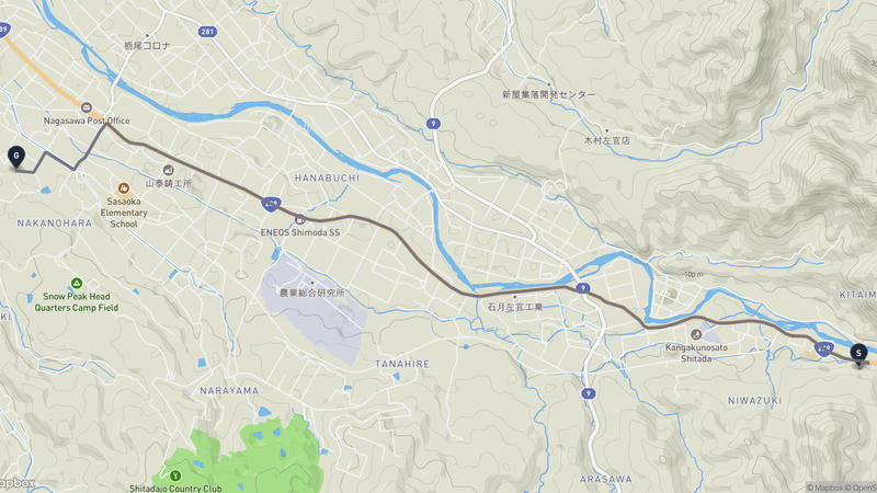 三条市 驾车路线
