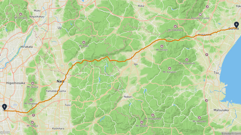 Higashiyoke River to Suzuka Hiking Route