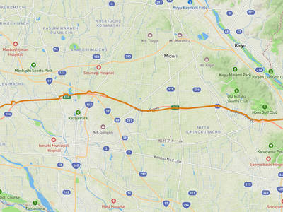 足利市 → 前橋市