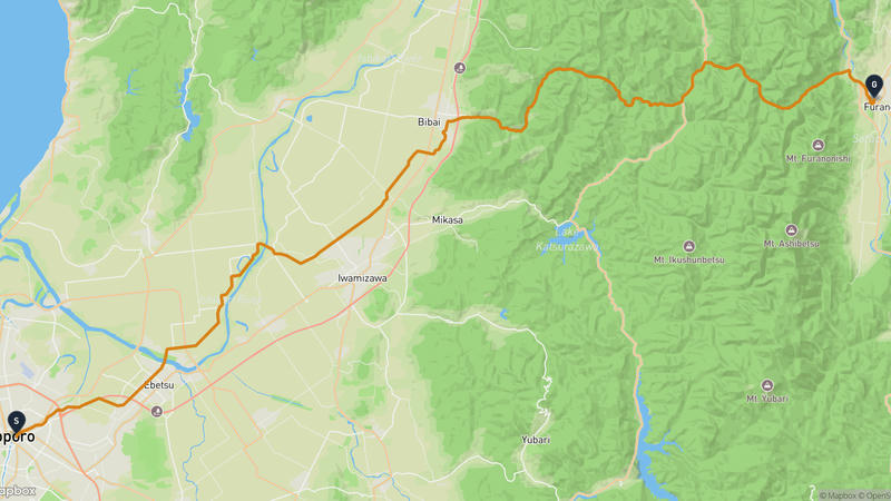 เส้นทางจักรยาน ซัปโปะโระทีวีทาวเวอร์-Furano