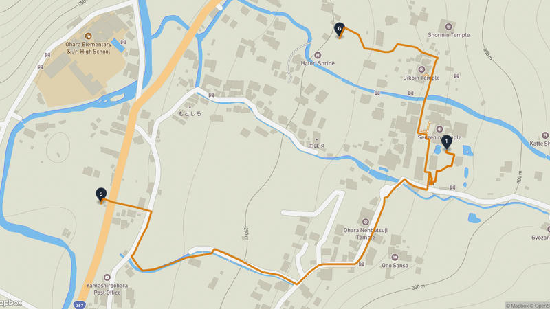 三千院 徒步路线