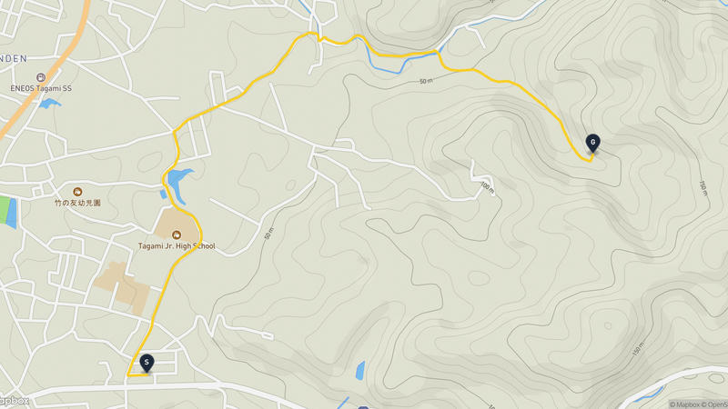 田上町 登山路線