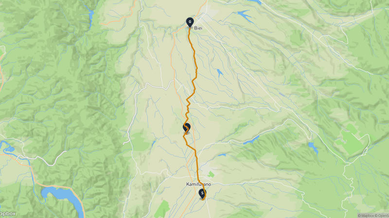 เส้นทางเดินป่า Kamifurano-Biei