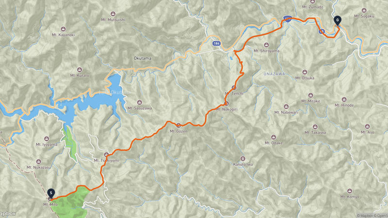 Santou yama to Okutama Hiking Route
