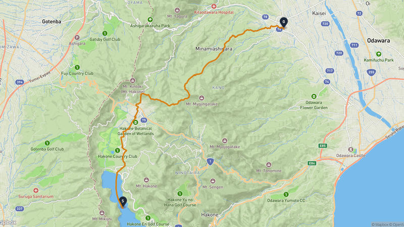 Lake Ashi to Minamiashigara Hiking Route