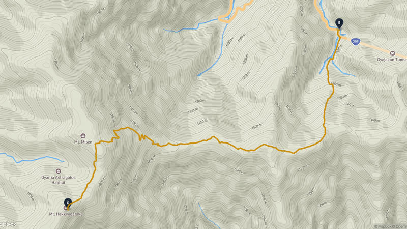 天川村至八經岳 登山路線