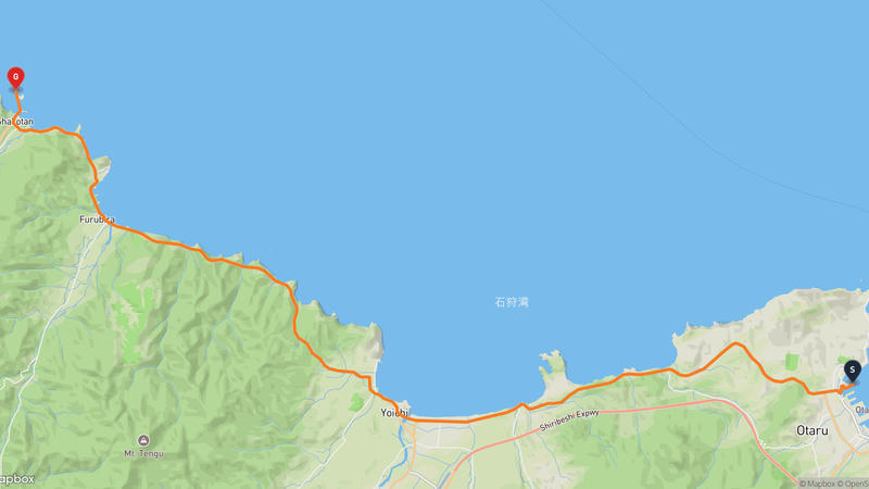 小樽運河〜積丹町 ハイキングルート