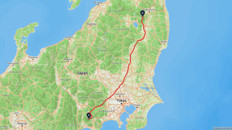 宝永山〜安達太良山 ハイキングルート