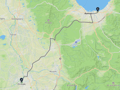 히로사키성 → Aomori