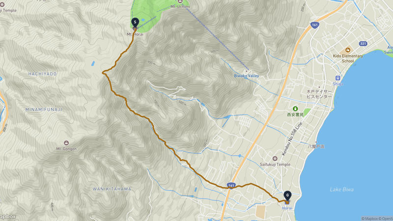 Houraisan to Otsu Hiking Route