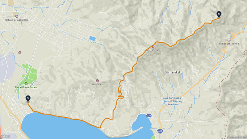 Lake Yamanaka to Doshi Hiking Route