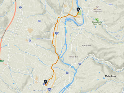 松川町 → 中川村