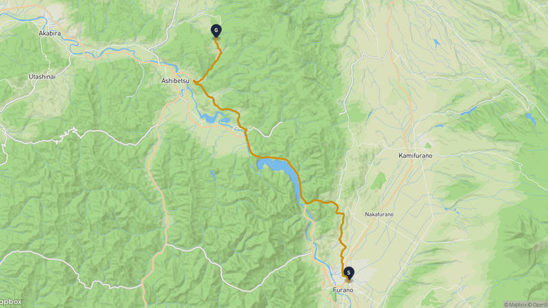Furano to Ashibetsu Hiking Route