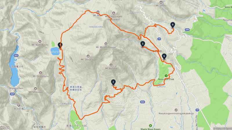 Nasu Highlands 하이킹 루트