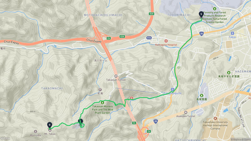 明治之森高尾國定公園至高尾山 登山路線