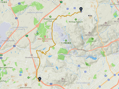 Suma Ward, Kobe → Kita Ward, Kobe