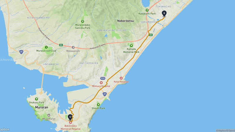 繪鞆半島至登別市 登山路線
