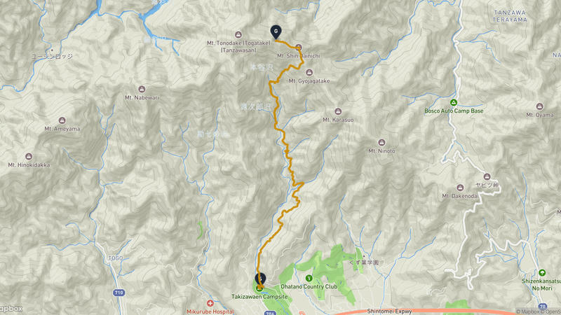 Hadano to Mount Tō Hiking Route
