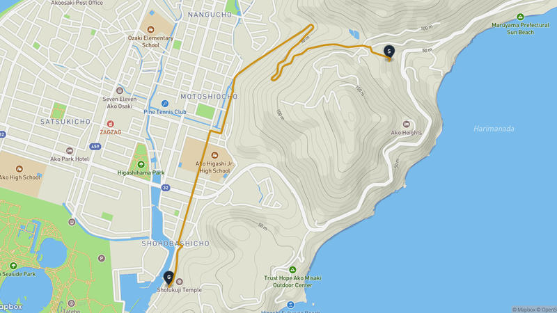 赤穂市至赤穗城 登山路線
